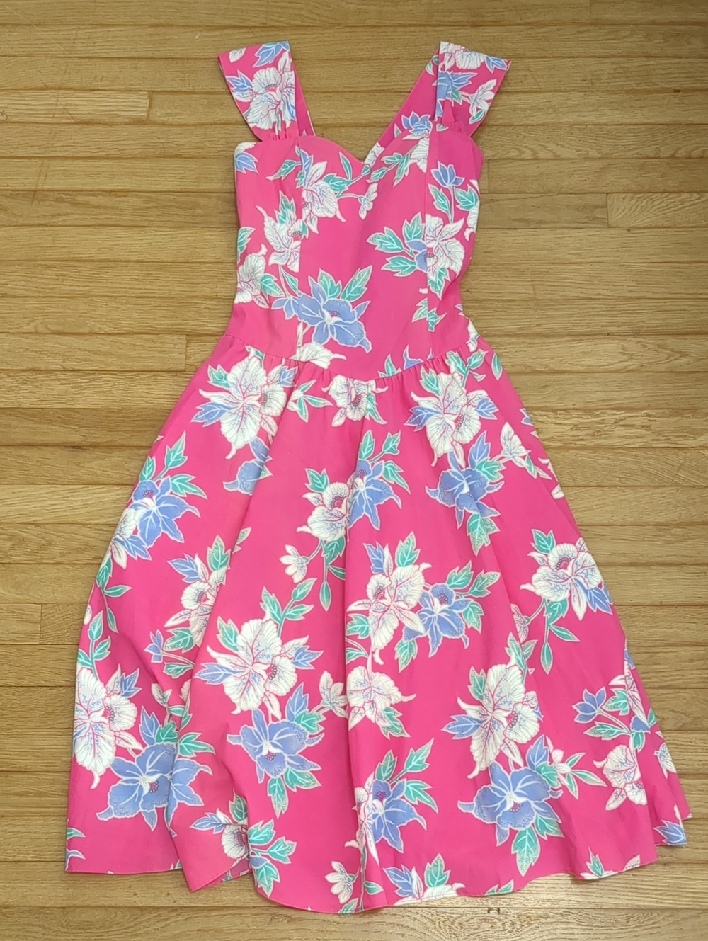 Royal Creations Vintage Drop Waist Dress Made In Hawaii Large